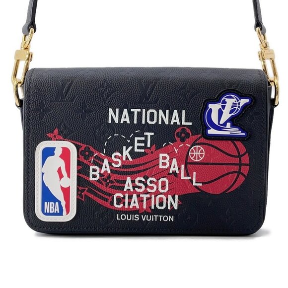 LOUIS VUITTON Studio messenger Monogram Empreinte Leather/CowhideLeather/NBA - Picture 1 of 14